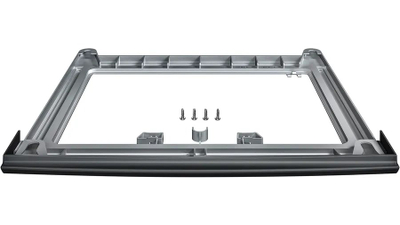 Set vendosës për tharëse mbi lavatriçe Bosch WTZ2741C, kornizë çeliku, ngjyrë e bardhë