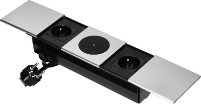 Prizë dyshe mobiljeje me kapak, karikues wireless, kabllo 1.8 m