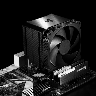 Ftohës CPU Jonsbo HX6250, single tower, 140mm PWM, i zi