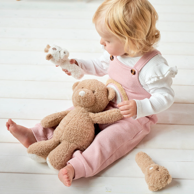 Loder përkëdhelëse Bear TEDDY- 30 cm - Teddy Caramel