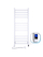 Radiator elektrik për peshqirë Navin Avangard Sensor, 480x1200, me termostat me ekran, i bardhë