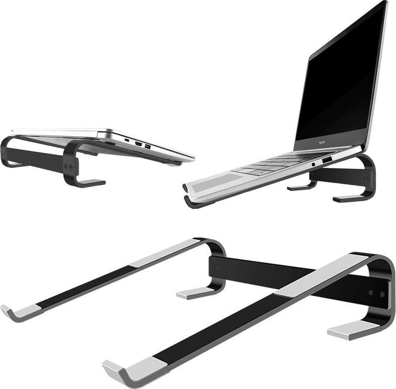 Mbajtëse laptopi Strado Simple S1, alumini, deri 18", e zezë