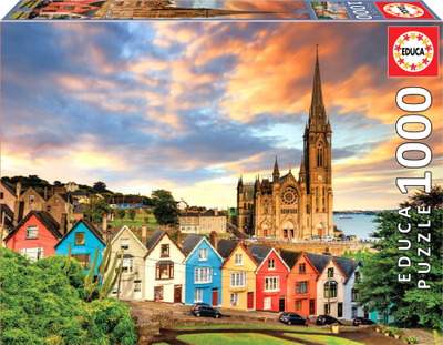 Puzzle Educa Cobh Cathedral, 1000 copa, shumëngjyrësh