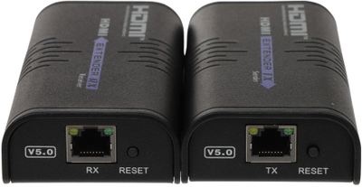 Extender HDMI HDMI-EX-200-V5, Full HD, trup alumini, gri