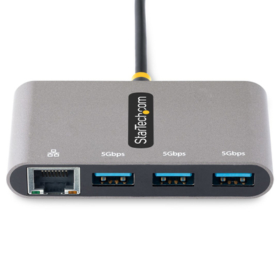 Hub USB C StarTech HB30C3A1GEA2, 3 porta USB 3.0, RJ45 Gigabit, gri