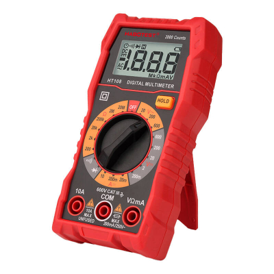 Multimetër digjital Habotest HT108L, 2000 numërime, automatik, i kuq