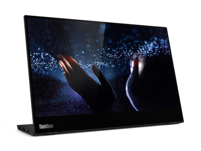 Monitor portativ Lenovo ThinkVision M14t, 14", Full HD, IPS, me prekje, i zi