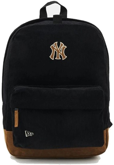 Çantë shpine New Era New York Yankees Cord Stadium, 17L, material kord, e zezë