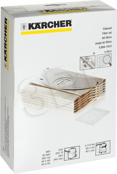Qese filtri Karcher 6.904-143.0, 5 copë