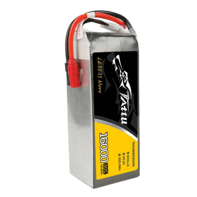 Bateri LiPo Tattu 6S 16000mAh, 22.2V, 30C, e verdhë