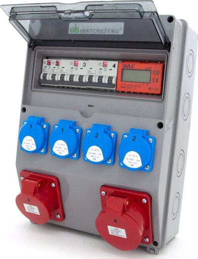 Panel ndarës ndërtimi ELS Elektrotechnika 12NO42C11C11CL, 32A 5P, 16A 5P, 4x230V, trefazor me matës MID