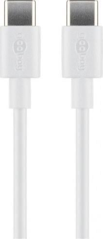 Kabllo për karikim edhe lidhje USB-C në USB-C, 0.5 m, e bardhë