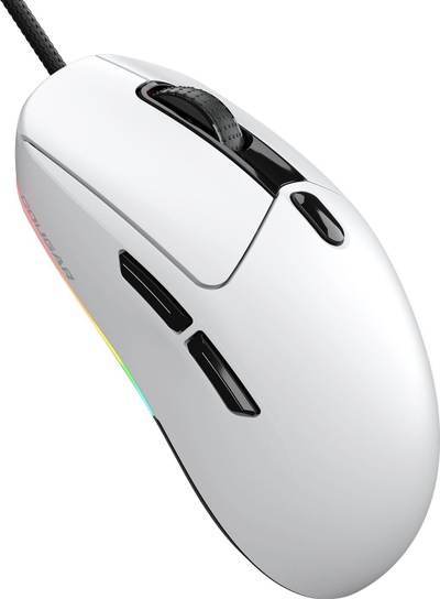 Maus gaming Cougar Minos Neo, me kabllo, 6400 DPI, i bardhë