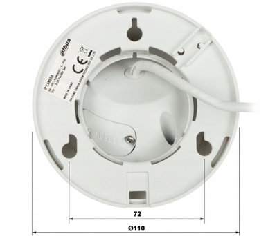 Kamerë IP Dahua IPC-HDW2849T-S-LED, 8 Mpx, lente 3.6mm, e bardhë