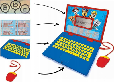 Laptop edukativ Lexibook PAW Patrol JC598PAi17, biling, për kalamaj, shumëngjyrësh
