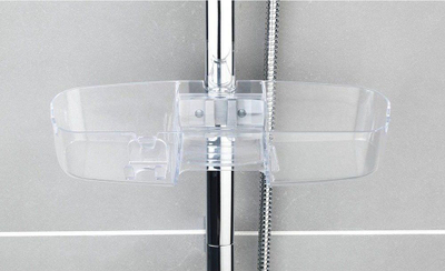 Shportë dushi Wenko Oval 24016, plastike transparente, montim në mur, transparente