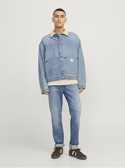 Pantallona për meshkuj Jack&Jones JJICLARK Regular Fit, të kaltër