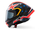 Helmeta moto Alpinestars Supertech R10 Miller Limited Edition, karboni, rrugë dhe pistë, e zezë me të kuqe fluor dhe blu mat