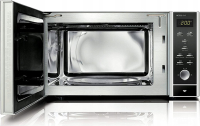 Mikrovalë CASO Ceramic Chef MCG 25, kombinim, 25L, e zezë argjendi