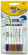 Markera për fëmijë Bic Mini Kids Velleda, për tabela të thata, set 6 copë, shumëngjyrëshe