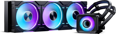 Ftohës AIO CPU Phanteks Glacier One D30 X2 360, RGB, 360mm, i zi