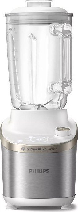 Blender Philips HR3760/01, 1500W, enë qelqi 2L, argjendtë e bardhë