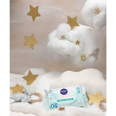 Letra të lagura për foshnje Pure & Sensitive Nivea 63 ks
