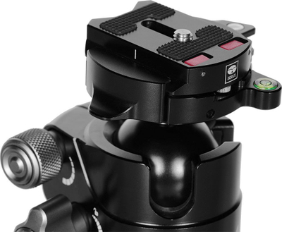 Kokë sferike për tripod Sirui KS-5 Low Gravity, aliazh alumini, sistem Arca, e zezë