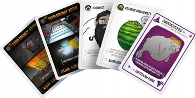 Lojë me letra Rebel Exploding Kittens Party, version silent, deri 10 lojtarë