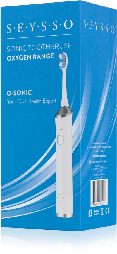 Brushë elektrike Seysso Oxygen O-Sonic SE02, e bardhë