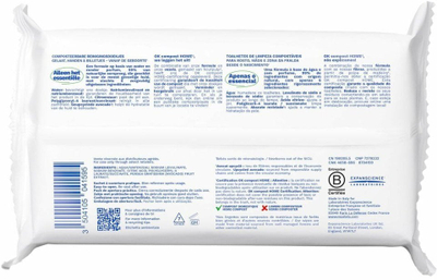 Shami pastruese Mustela Compostable Cleansing Water Wipes, pa erë, 60 copë