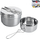 Kuti dreke 3-pjesëshe për kamping, çelik inox, me ndarje