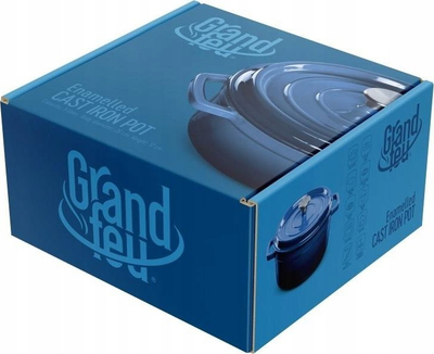 Tenxhere gize Grandfeu, 4.7L, me kapak, blu e errët