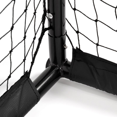 Portë futbolli Meteor Steel, 300x200x120 cm, portative, e zezë