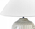 Lampë tavoline CANELLES Ceramic, bazë qeramike, abazhuri me stof, gri