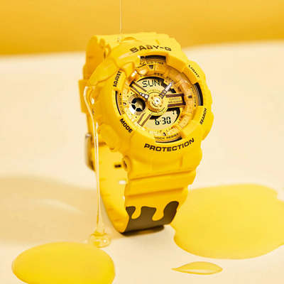 Orë dore për femra Casio Baby-G BA-110XSLC-9AER, e verdhë
