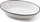 Pjatë ovale porcelani Oval Dish 24.5x15.5xh5cm, për sallata, e bardhë me buzë të zeza