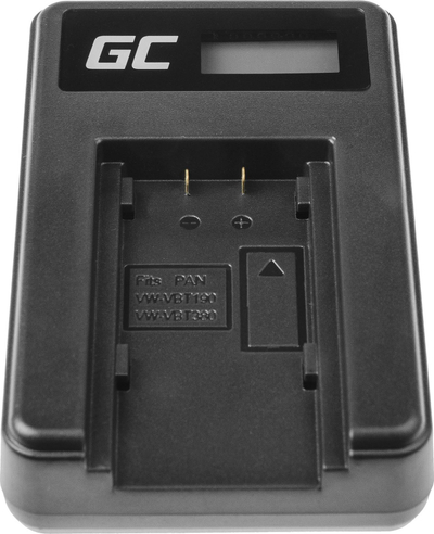 Karikues baterie për kamera Green Cell VW-BC10, me USB 5V, 10W, i zi