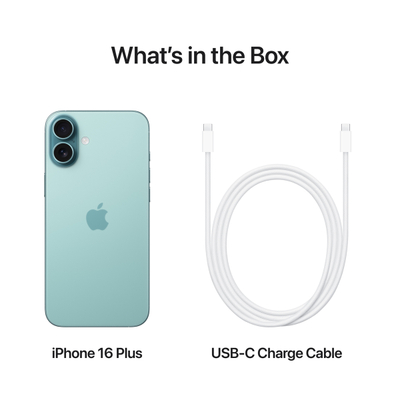 Apple iPhone 16 Plus, 256GB, Teal