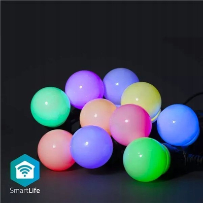 Dritë dekorative LED smart Nedis WIFILP03C10, 9m, me WiFi Tuya, shumëngjyrëshe