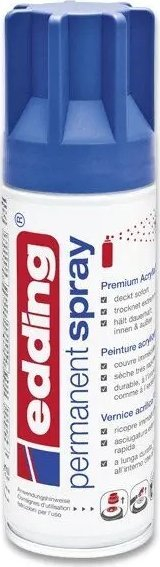 Llak spraj akrilik Edding Permanent, 200ml, blu gentiane mat sateni, RAL5010