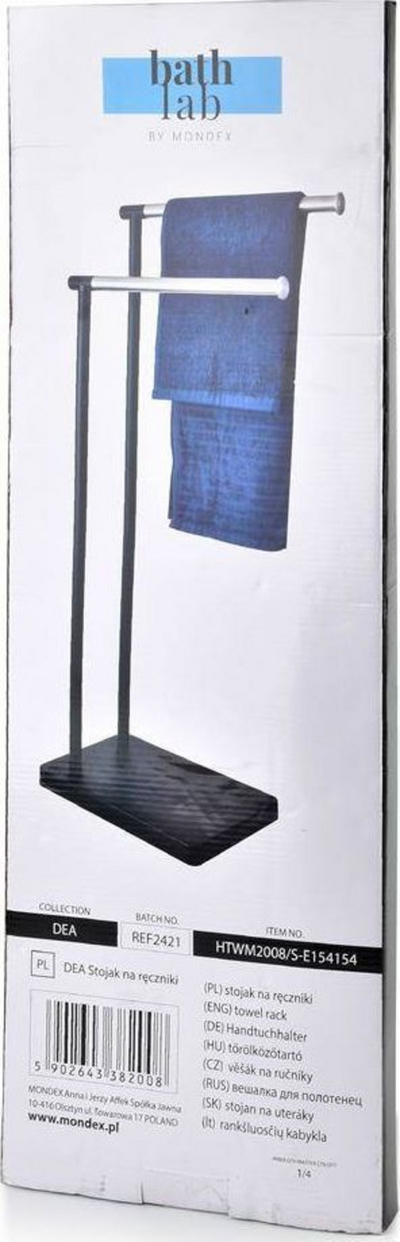 Raft banjoje Bathlab, 22 cm, i zi
