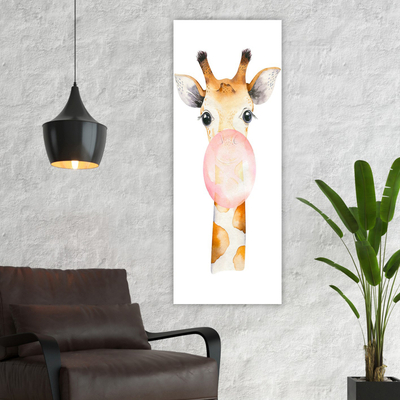 Pikturë murale Gobi HM4800, kanavacë e printuar, 30x80cm, e bardhë
