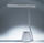 Llampë tavoline LED Desk Table Lamp, 48 LED, 3 lloj drite, e bardhë