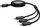 Kabllo karikimi Baseus Free2Draw 3in1, USB C Lightning Micro USB, 100W 1.1m, e zezë