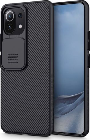 Kapak telefoni Nillkin CamShield Pro për Xiaomi Mi 11 Lite 4G/5G, me mbrojtje kamere, ngjyrë e zezë