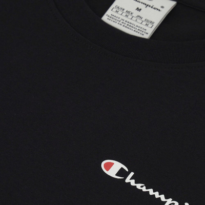 Bluzë Champion SS Tee M 220264, pambuk 100%, me mëngë t’shkurtëra, e zezë