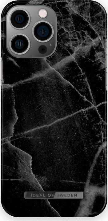 Mbulesë telefoni iDeal Of Sweden Black Thunder Marble, për iPhone 13 Pro Max, TPU, e zezë