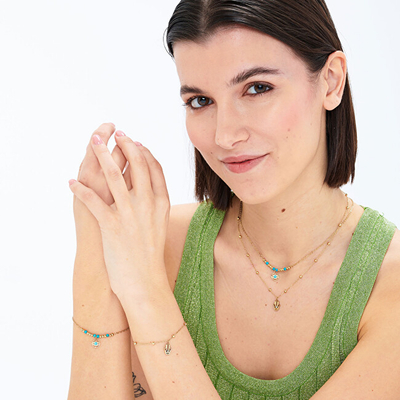 Varëse për femra S'Agapõ Luxury Hamsa SWH08, e artë