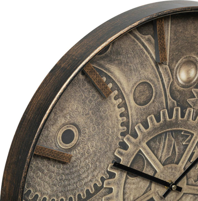 Orë murale Atmosphera Deyan Glass Clock, 50cm, xham, kafe